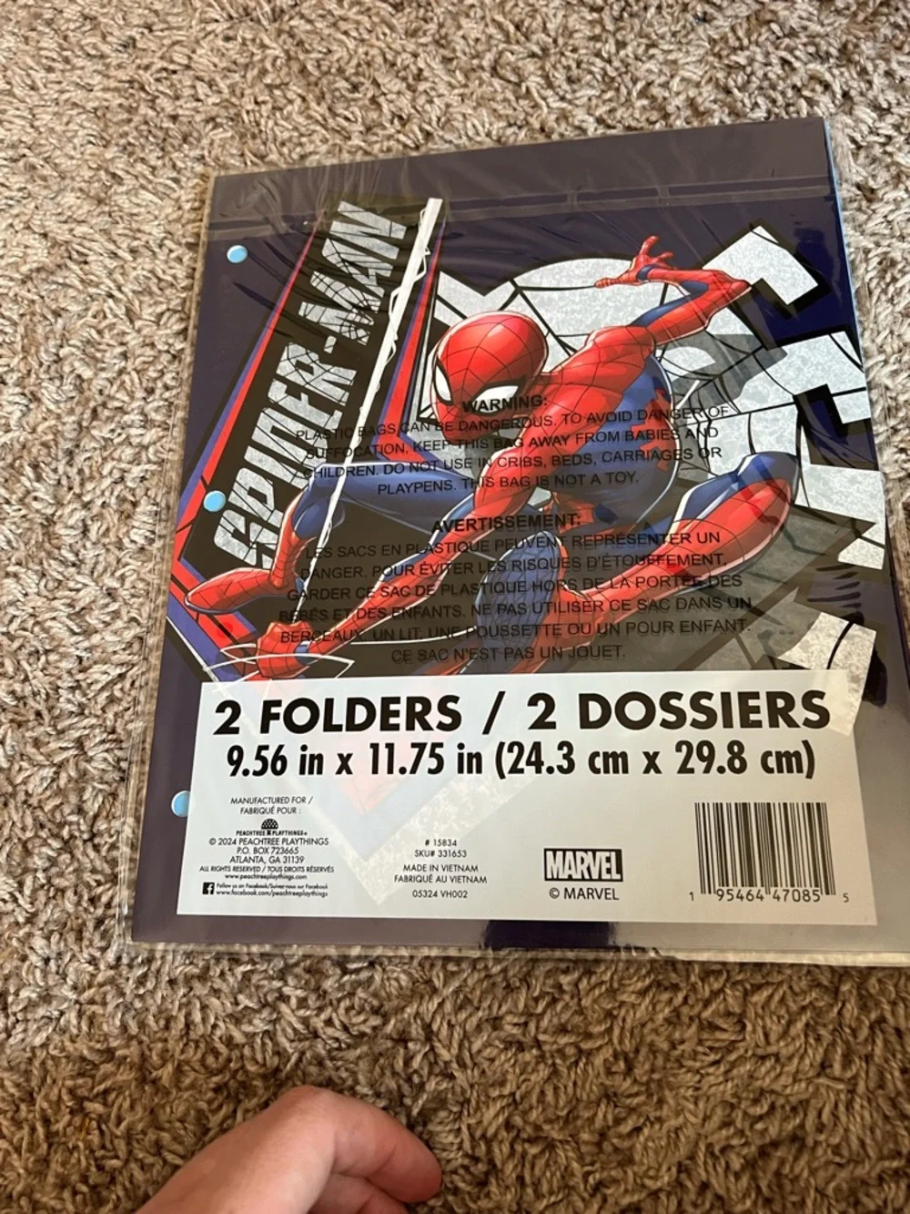 Spider-Man Blue & Red 2-Pack folders Set